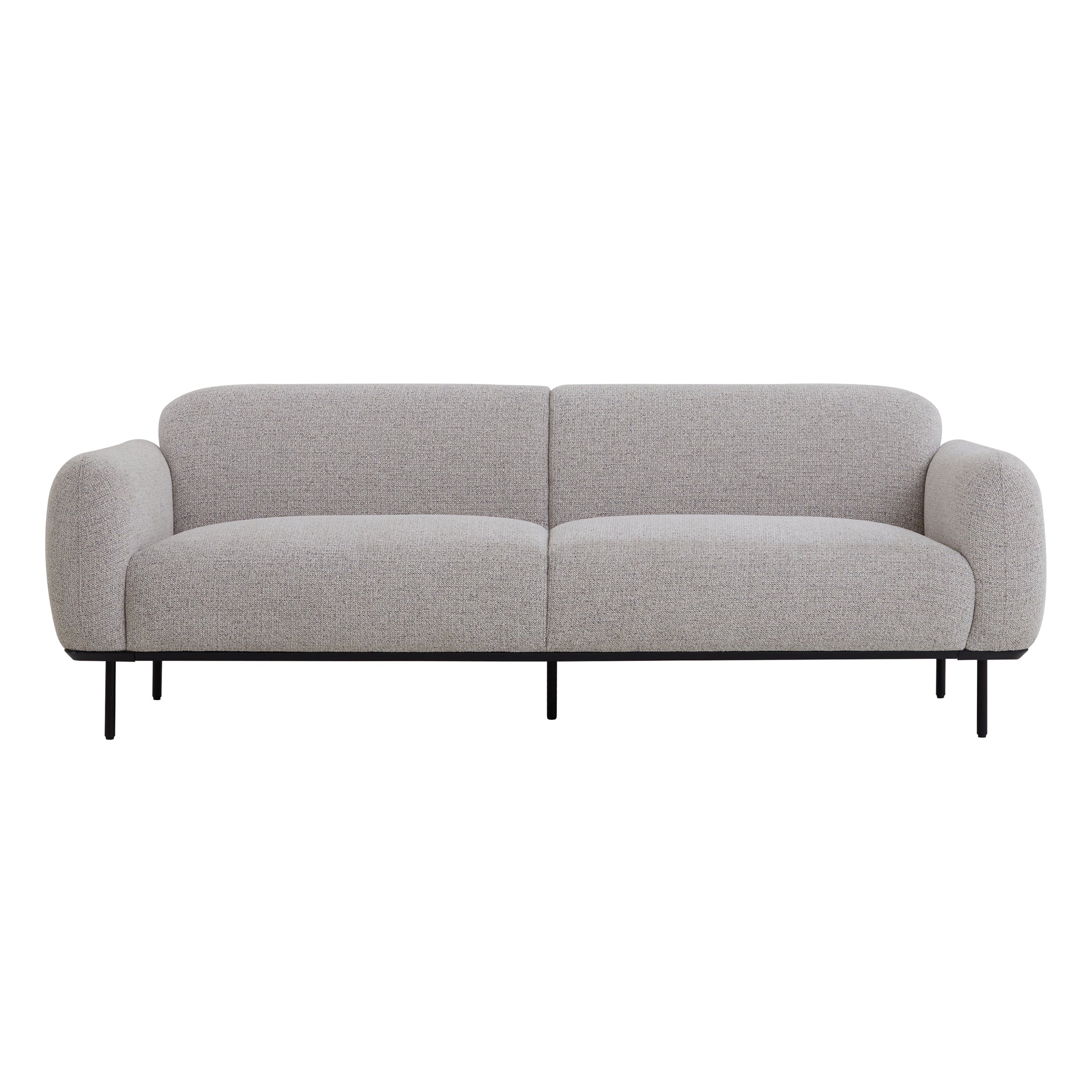 Igor 3 Seater Fabric Sofa - Speckled Grey Sofa Iggy-Core   