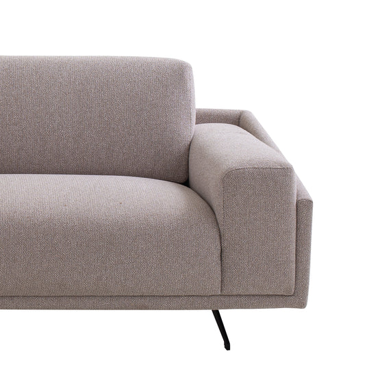 Marat 3 Seater Fabric Sofa - Dusty Grey Sofa Iggy-Core   