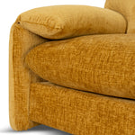 Jordie 3 Seater Fabric Sofa - Ochre Sofa Casa-Core   