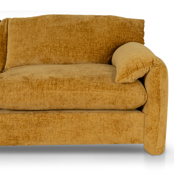 Jordie 3 Seater Fabric Sofa - Ochre Sofa Casa-Core   