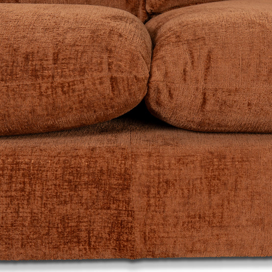 Jordie 3 Seater Fabric Sofa - Pumpkin Sofa Casa-Core   