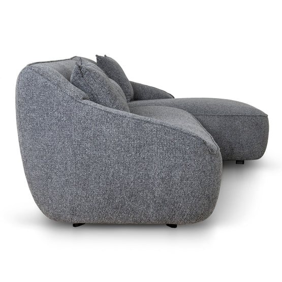 Trude Right Chaise Sofa - Coral Charcoal Chaise Lounge KJ Sofa-Core   