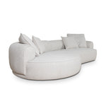 Carina Left Chaise Sofa - Coral Beige Chaise Lounge KJ Sofa-Core   