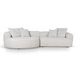 Carina Left Chaise Sofa - Coral Beige Chaise Lounge KJ Sofa-Core   