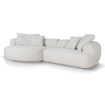 Carina Left Chaise Sofa - Coral Beige Chaise Lounge KJ Sofa-Core   