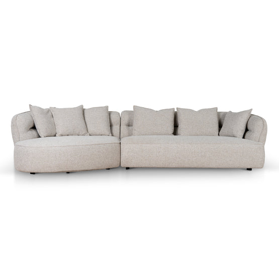 Rowe Left Chaise Sofa - Coral Natural Linen Chaise Lounge KJ Sofa-Core   