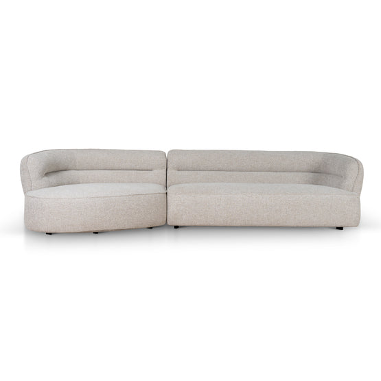 Rowe Left Chaise Sofa - Coral Natural Linen Chaise Lounge KJ Sofa-Core   