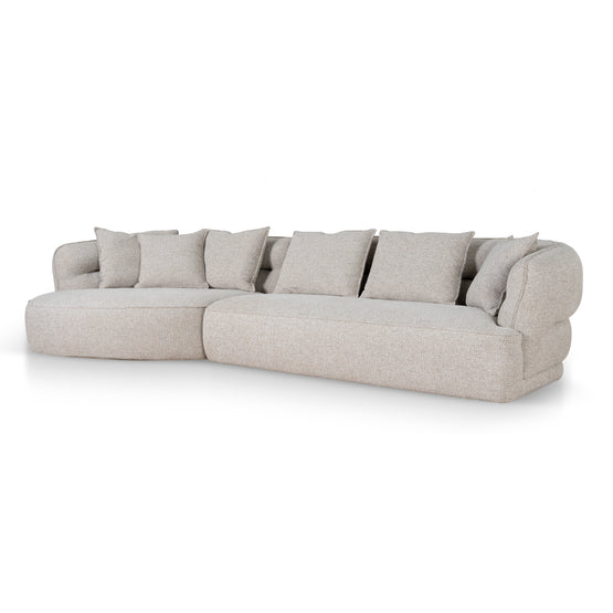 Rowe Left Chaise Sofa - Coral Natural Linen Chaise Lounge KJ Sofa-Core   