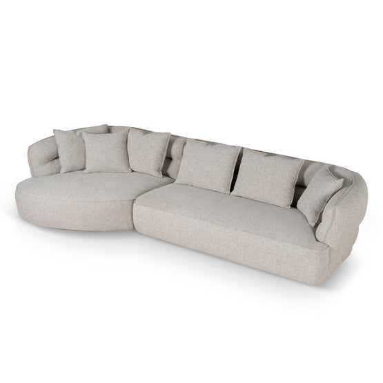 Rowe Left Chaise Sofa - Coral Natural Linen Chaise Lounge KJ Sofa-Core   