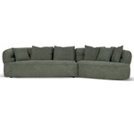 Rowe Right Chaise Sofa - Coral Dark Green Chaise Lounge KJ Sofa-Core