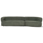 Rowe Right Chaise Sofa - Coral Dark Green Chaise Lounge KJ Sofa-Core   