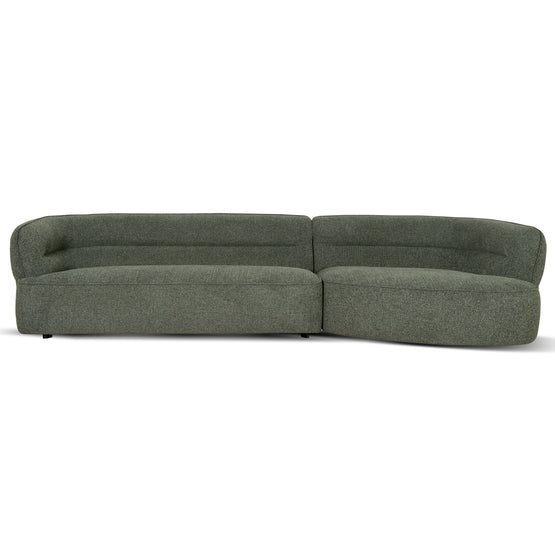 Rowe Right Chaise Sofa - Coral Dark Green Chaise Lounge KJ Sofa-Core   