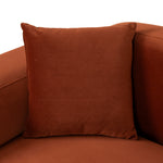 Soma 3 Seater Sofa - Rustic Orange Sofa Home Sofa-Core   