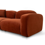 Soma 3 Seater Sofa - Rustic Orange Sofa Home Sofa-Core   