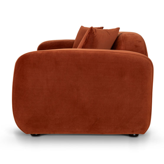 Soma 3 Seater Sofa - Rustic Orange Sofa Home Sofa-Core   