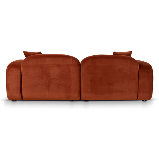 Soma 3 Seater Sofa - Rustic Orange Sofa Home Sofa-Core   