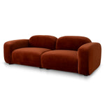 Soma 3 Seater Sofa - Rustic Orange Sofa Home Sofa-Core   