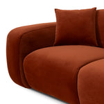 Soma 2 Seater Sofa - Rustic Orange Sofa Home Sofa-Core   