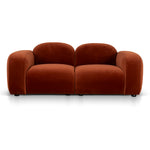 Soma 2 Seater Sofa - Rustic Orange Sofa Home Sofa-Core   