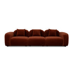 Soma 4 Seater Sofa - Rustic Orange Sofa Home Sofa-Core   