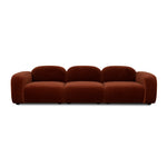 Soma 4 Seater Sofa - Rustic Orange Sofa Home Sofa-Core   