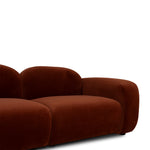 Soma 4 Seater Sofa - Rustic Orange Sofa Home Sofa-Core   