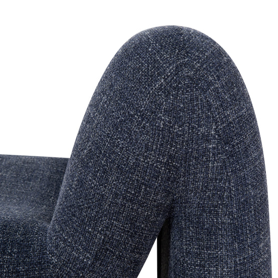 Saini Fabric Lounge Chair - Moss Navy Lounge Chair Casa-Core