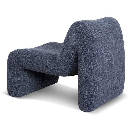 Saini Fabric Lounge Chair - Moss Navy Lounge Chair Casa-Core