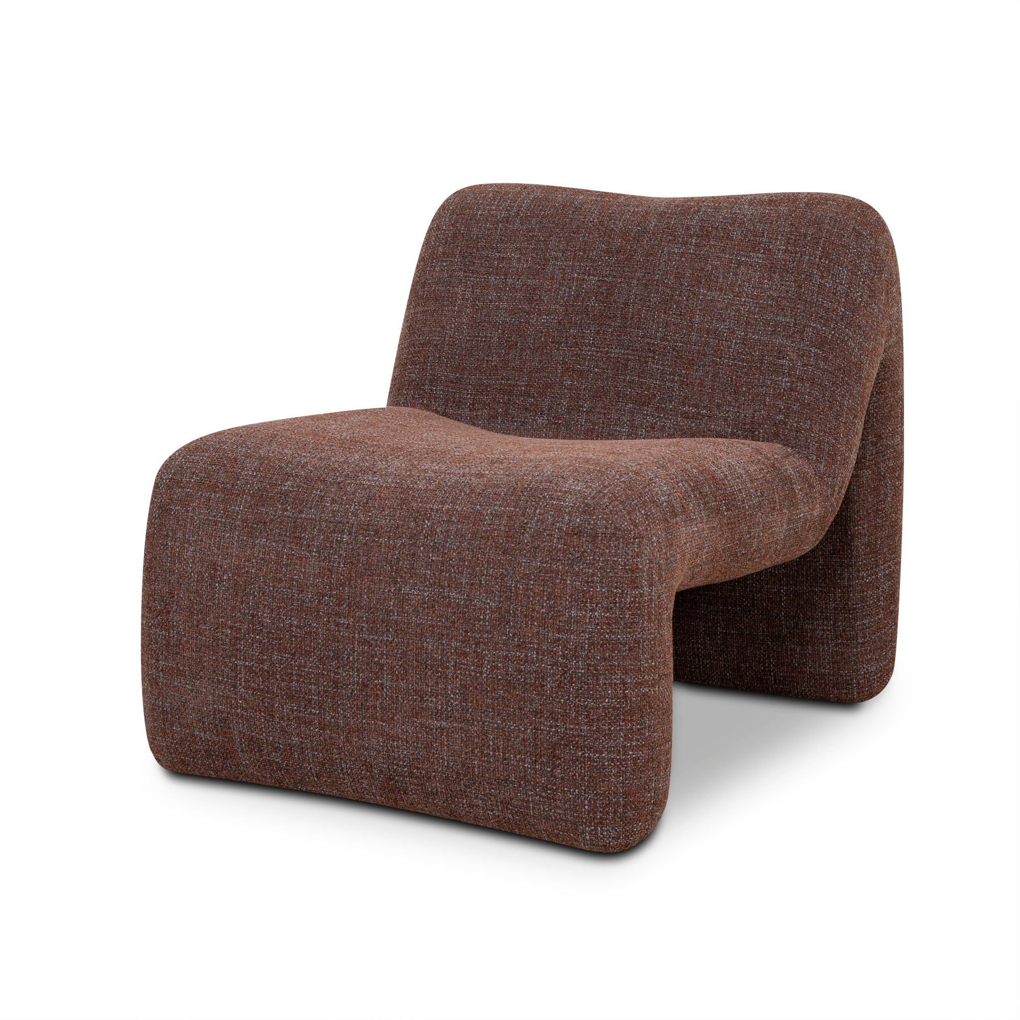 Saini Fabric Lounge Chair - Moss Brown Lounge Chair Casa-Core