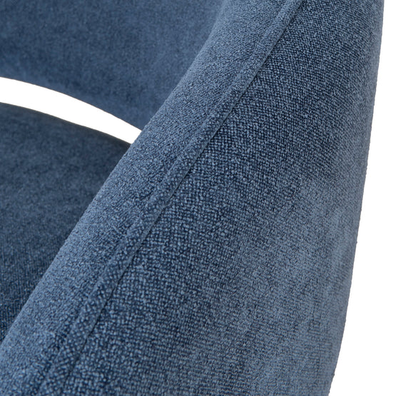 Renata Fabric Armchair - Navy Blue Armchair K Sofa-Core   