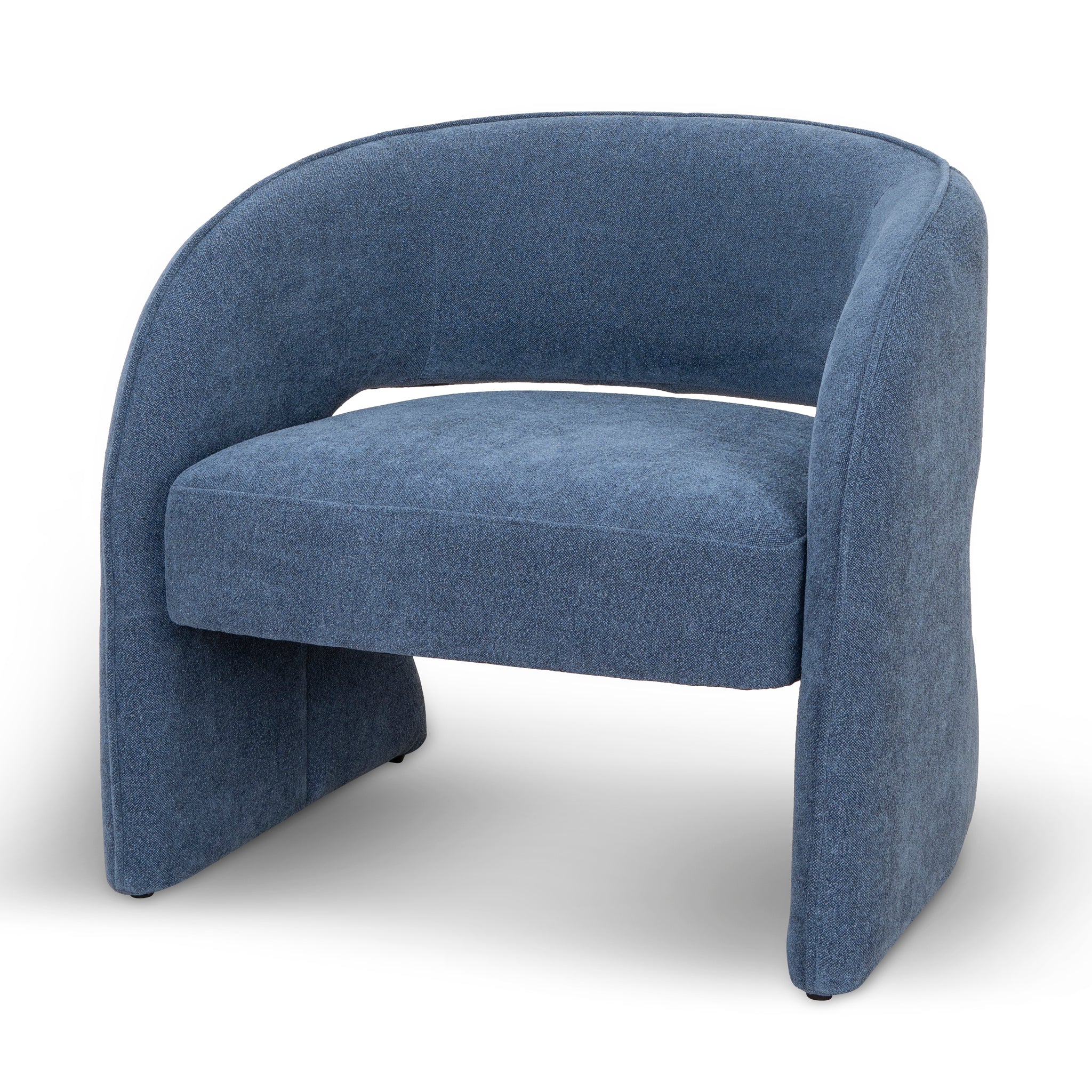 Renata Fabric Armchair - Navy Blue Armchair K Sofa-Core   