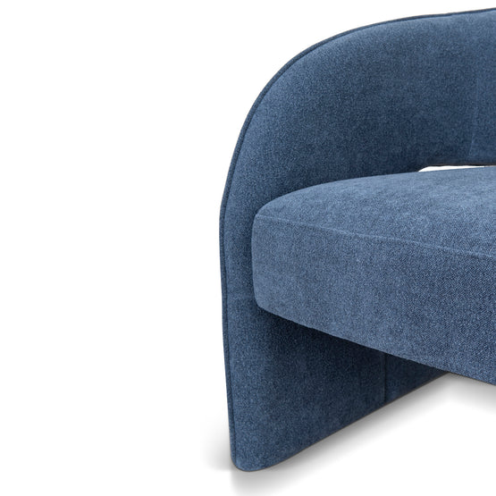 Renata Fabric Armchair - Navy Blue Armchair K Sofa-Core   