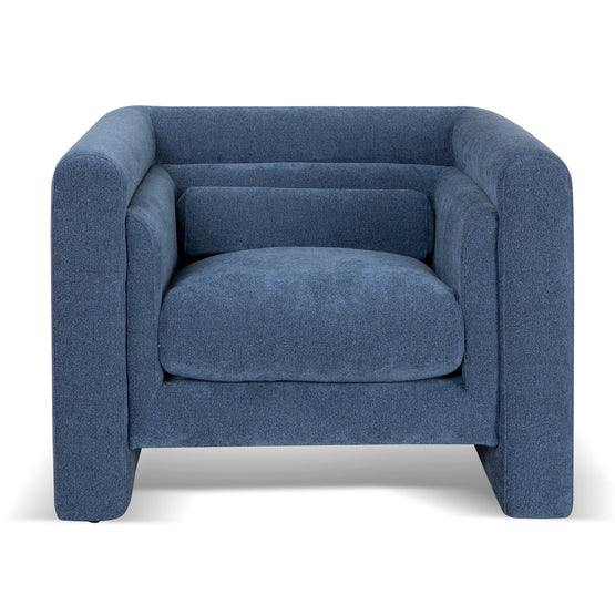 Dilipa Fabric Armchair - Navy Blue  K Sofa-Core   