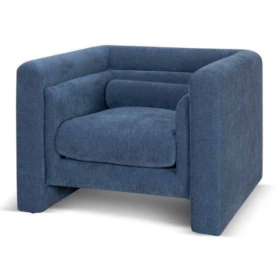 Dilipa Fabric Armchair - Navy Blue  K Sofa-Core   