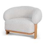 Careen Armchair - Off White Boucle Armchair MYI-Core   