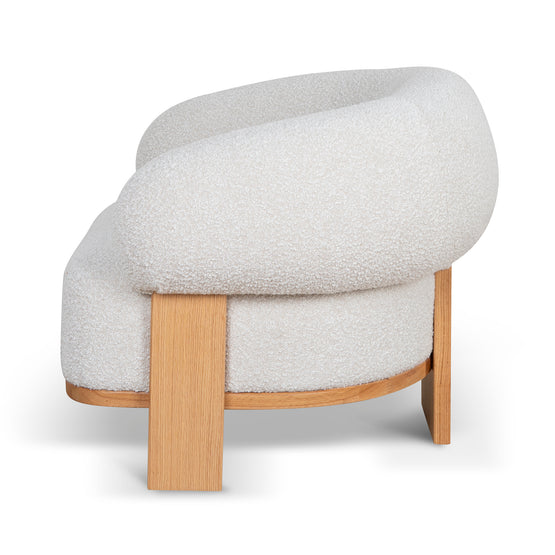 Careen Armchair - Off White Boucle Armchair MYI-Core   