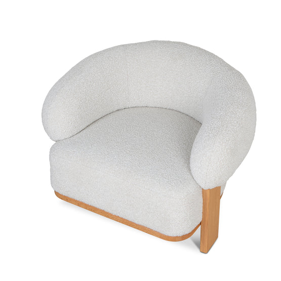 Careen Armchair - Off White Boucle Armchair MYI-Core   