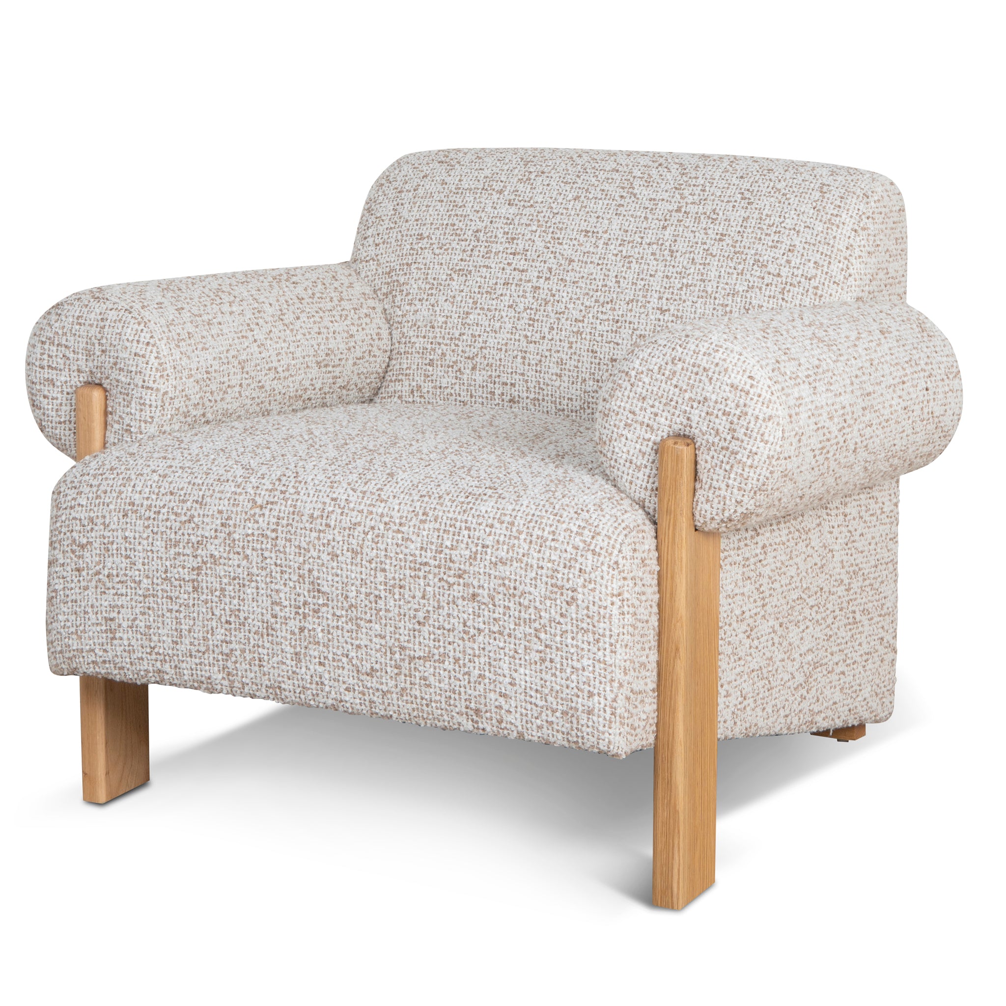 Ex Display - Teria Fabric Armchair - Sand Beige Armchair MYI-Core