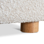 Lazycave Off White Boucle Armchair - Natural Oak Armchair MYI-Core   