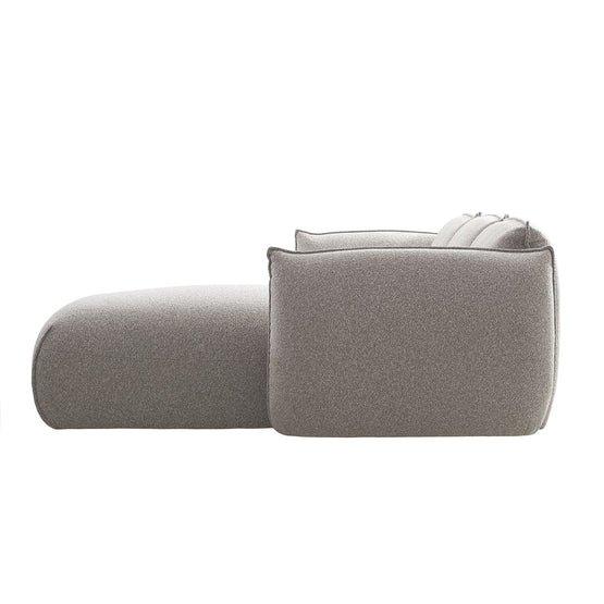 Ferrell 3 Seater Right Chaise Sofa - Clay Grey Sofa Iggy-Core