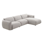 Ferrell 3 Seater Right Chaise Sofa - Clay Grey Sofa Iggy-Core