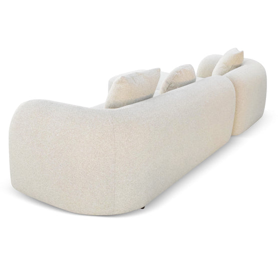 Justus 3 Seater Left Chaise Sofa - Oatmeal Beige Sofa Ace-Core