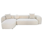 Justus 3 Seater Left Chaise Sofa - Oatmeal Beige Sofa Ace-Core