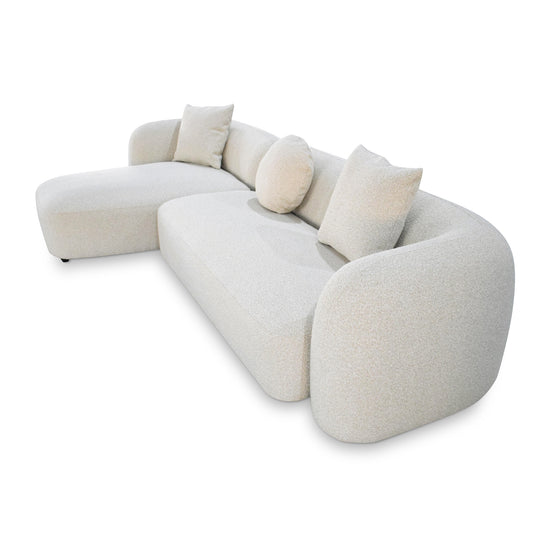 Justus 3 Seater Left Chaise Sofa - Oatmeal Beige Sofa Ace-Core