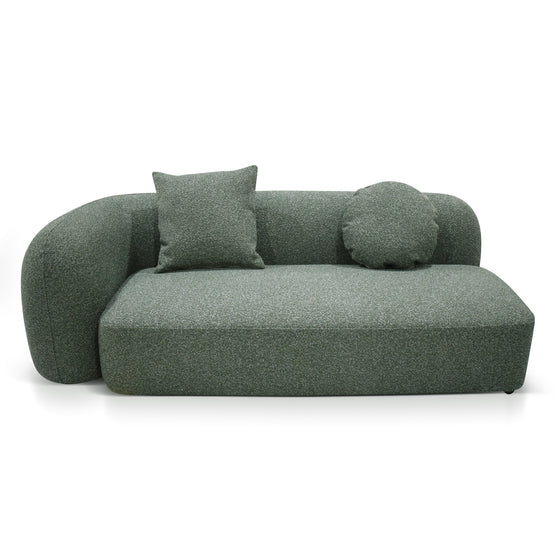 Justus 3 Seater Right Chaise Sofa - Amazon Green Sofa Ace-Core