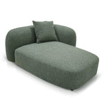 Justus 3 Seater Right Chaise Sofa - Amazon Green Sofa Ace-Core