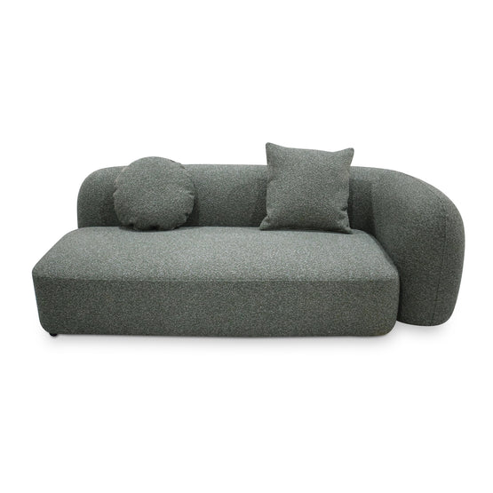 Justus 3 Seater Left Chaise Sofa - Amazon Green Sofa Ace-Core