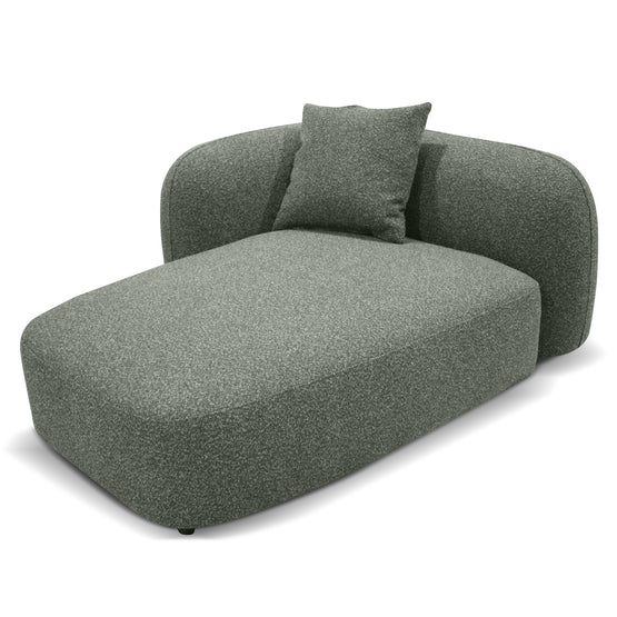 Justus 3 Seater Left Chaise Sofa - Amazon Green Sofa Ace-Core