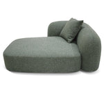 Justus 3 Seater Left Chaise Sofa - Amazon Green Sofa Ace-Core