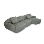 Serenity 3 Seater Right Chaise Sofa - Amazon Green Sofa Ace-Core